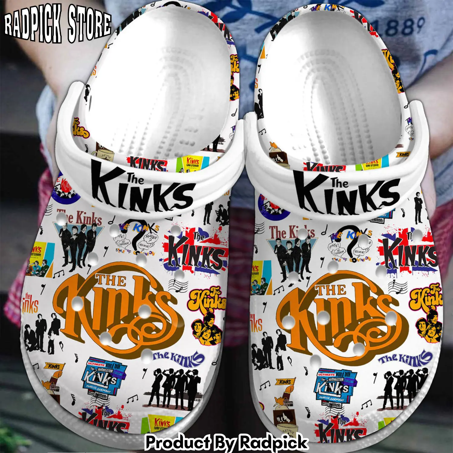 Radpick premium the kinks music clogs shoes comfortable for men women rp6522063